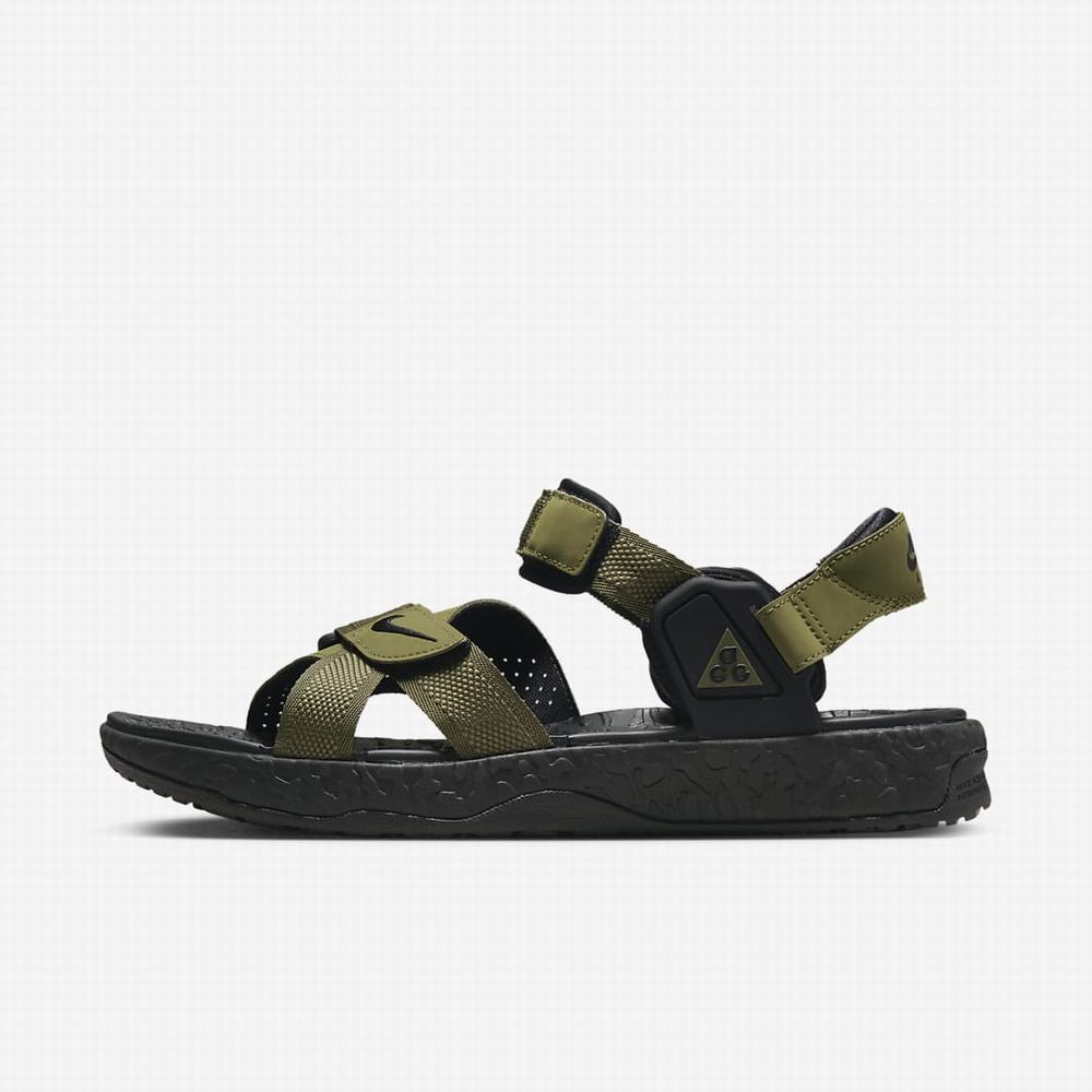 Nike ACG Air Deschutz+ Női Szandál Olivazöld Fekete | NI1358-Z93