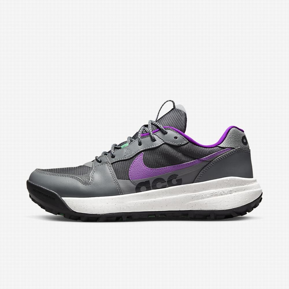 Nike ACG Lowcate Férfi Utcai Cipő Szürke Lila Sötétszürke | NI1894-W75