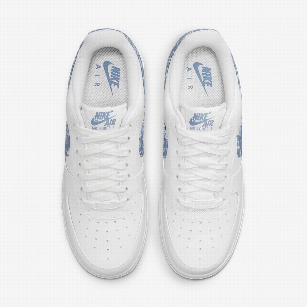 Nike Air Force 1 '07 Essential Női Utcai Cipő Fehér Kék | NI1972-T73