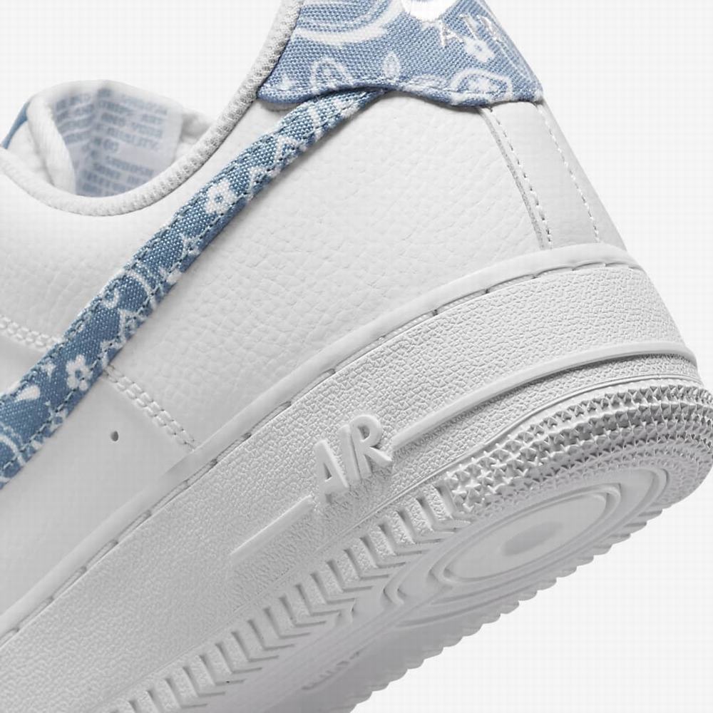 Nike Air Force 1 '07 Essential Női Utcai Cipő Fehér Kék | NI1972-T73