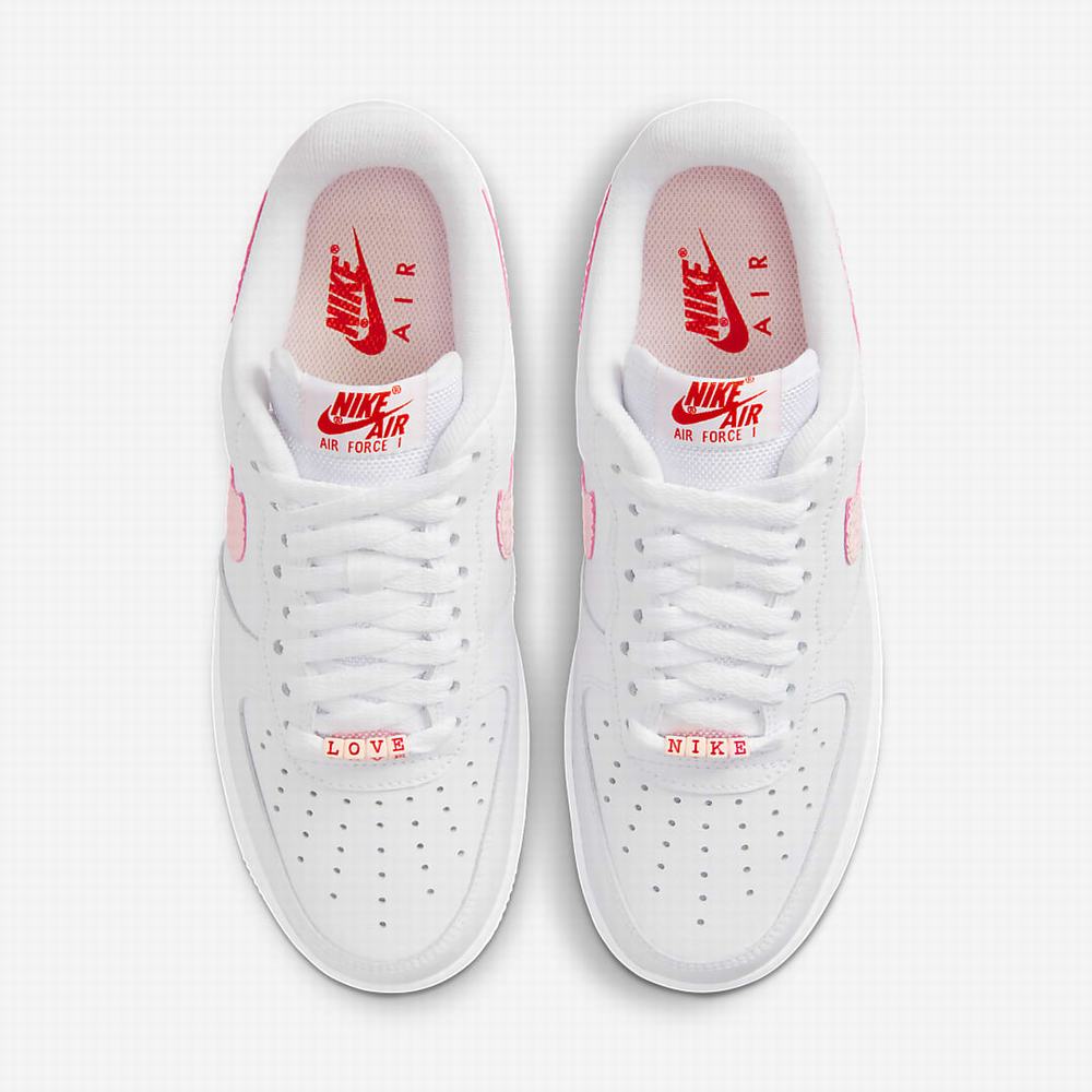 Nike Air Force 1 '07 Női Utcai Cipő Fehér Piros | NI9612-M94