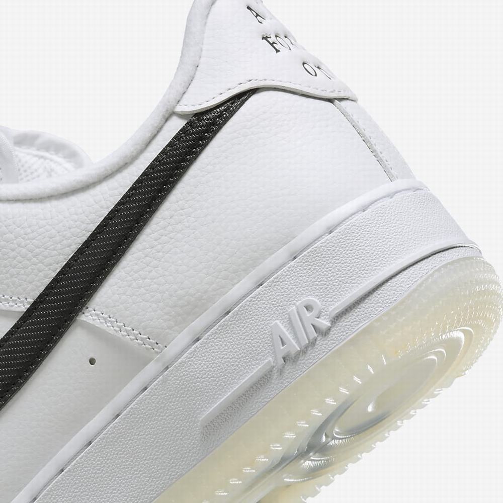 Nike Air Force 1 '07 Premium Férfi Utcai Cipő Fehér Metal Arany Fekete | NI9524-G41