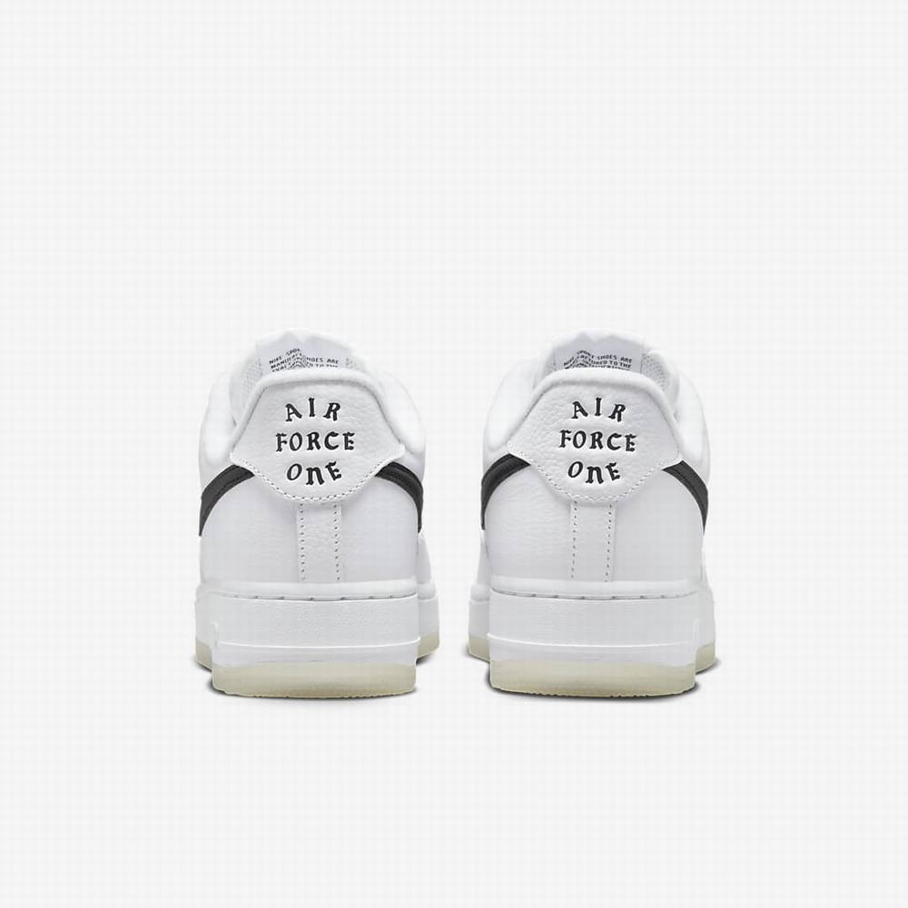Nike Air Force 1 '07 Premium Női Utcai Cipő Fehér Metal Arany Fekete | NI7593-L47