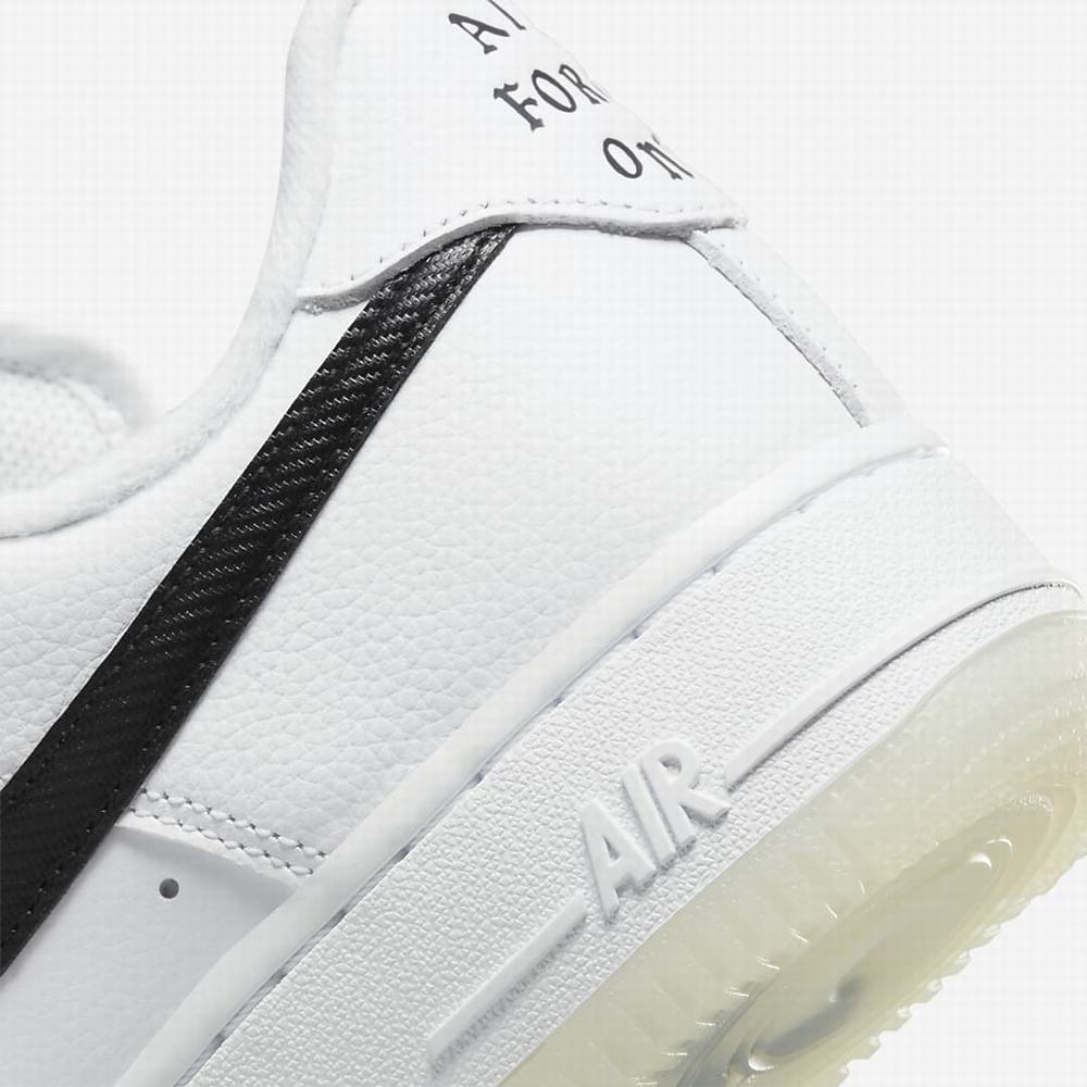 Nike Air Force 1 '07 Premium Női Utcai Cipő Fehér Metal Arany Fekete | NI7593-L47