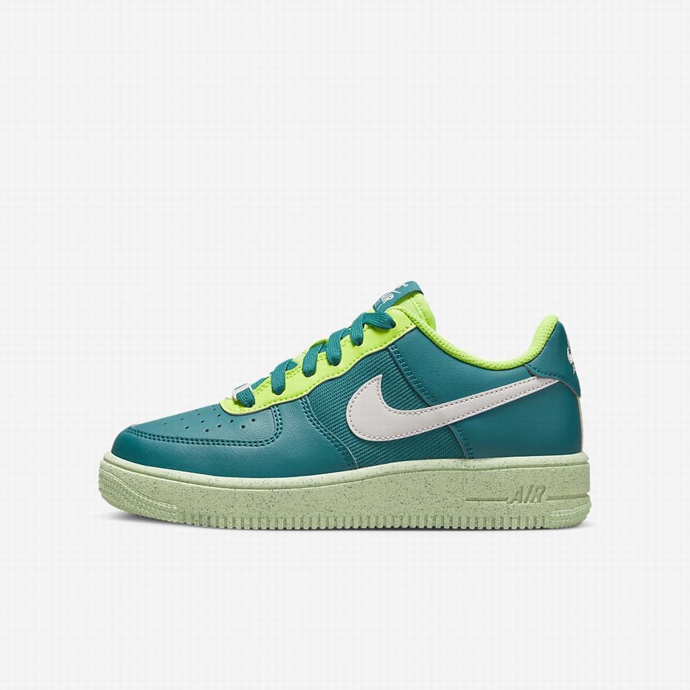 Nike Air Force 1 Crater Gyerek Utcai Cipő Zöld | NI9305-H56