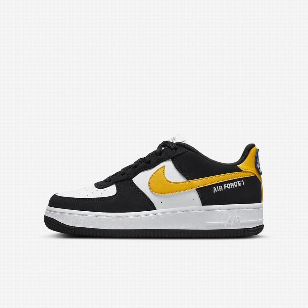 Nike Air Force 1 LV8 Gyerek Utcai Cipő Fekete Fehér Fekete | NI7325-C17