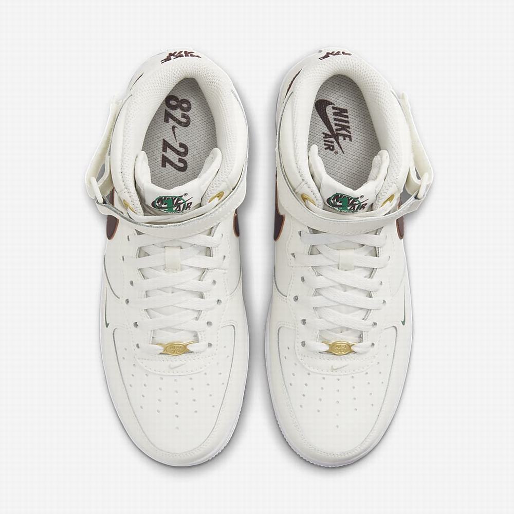 Nike Air Force 1 Mid '07 LV8 Férfi Utcai Cipő Bézs Fehér Barna | NI2437-S81