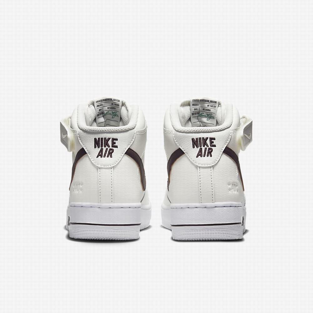 Nike Air Force 1 Mid '07 LV8 Férfi Utcai Cipő Bézs Fehér Barna | NI2437-S81