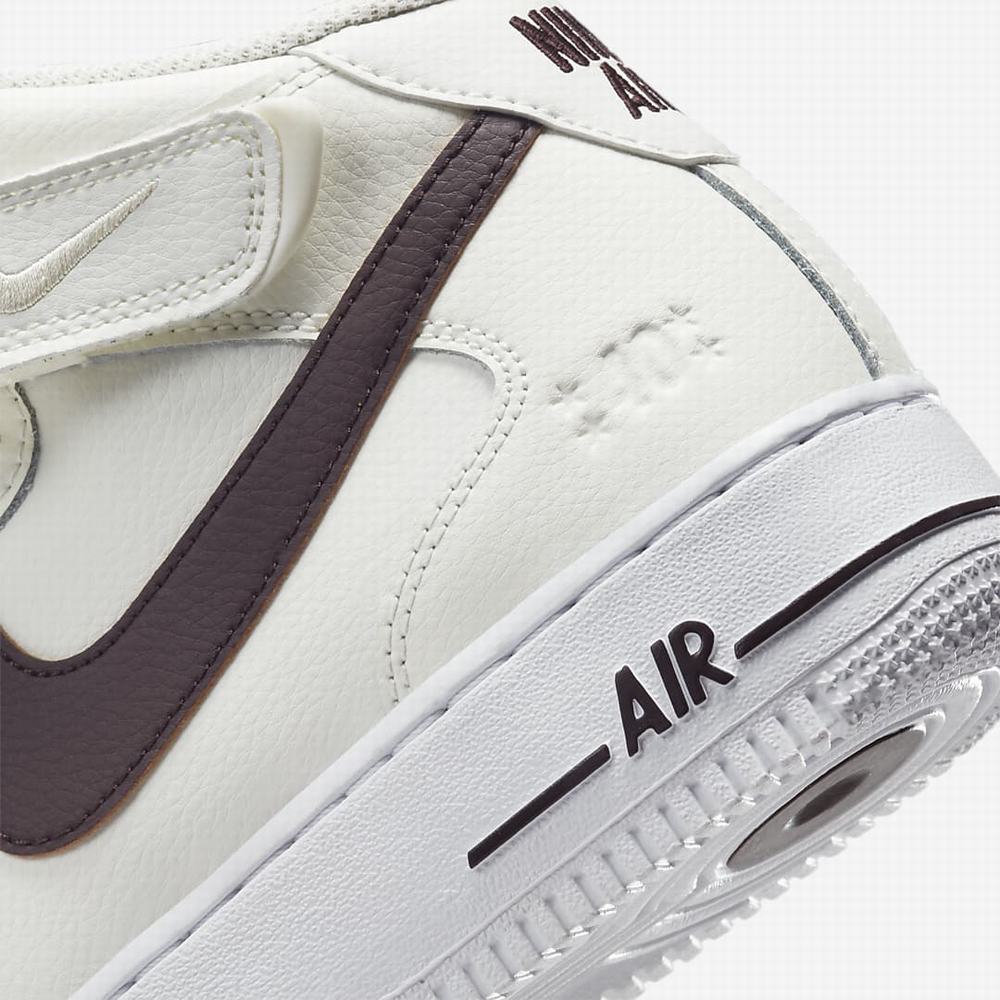 Nike Air Force 1 Mid '07 LV8 Férfi Utcai Cipő Bézs Fehér Barna | NI2437-S81