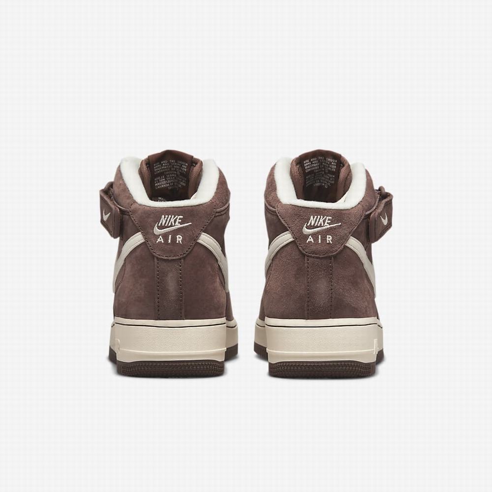 Nike Air Force 1 Mid '07 QS Férfi Utcai Cipő Csokoládé Krém | NI6108-J54