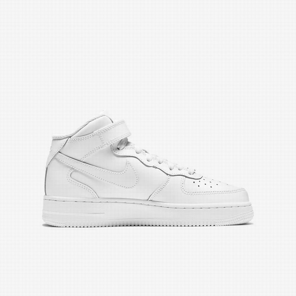 Nike Air Force 1 Mid LE Gyerek Utcai Cipő Fehér | NI9801-R60