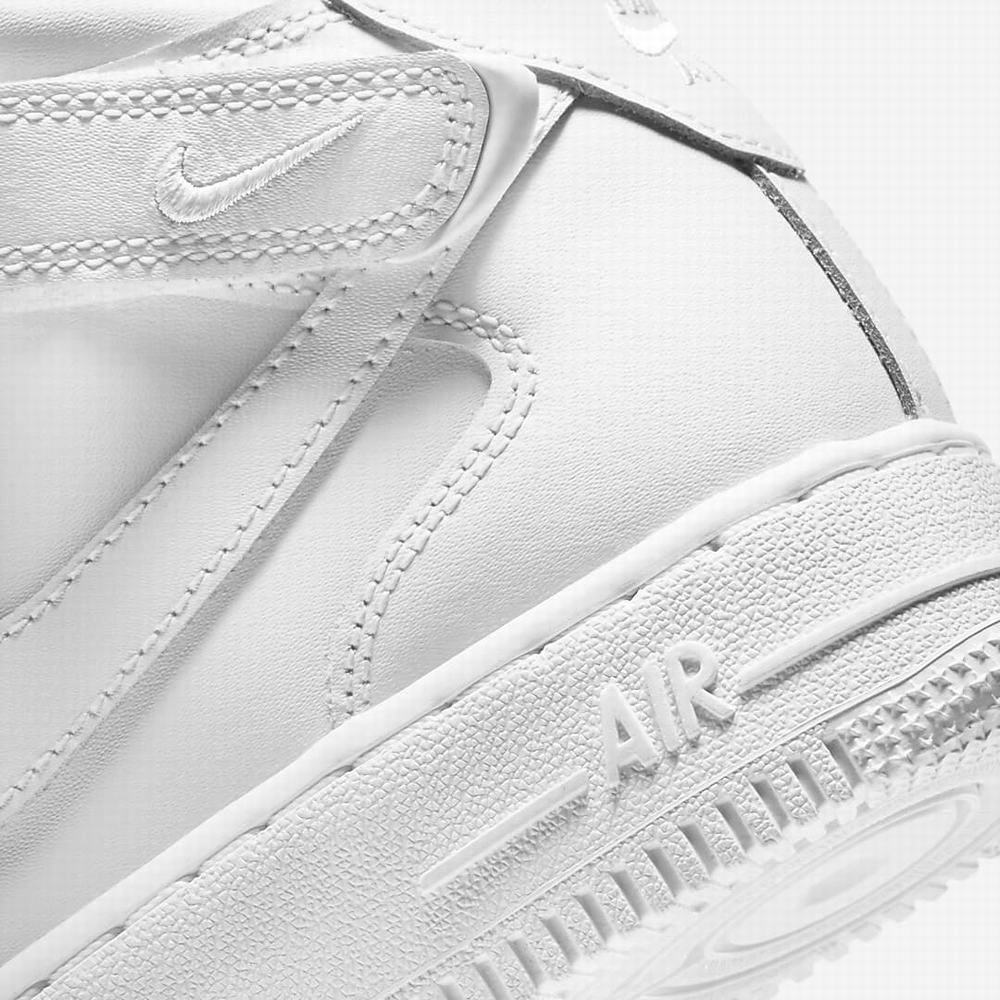Nike Air Force 1 Mid LE Gyerek Utcai Cipő Fehér | NI9801-R60
