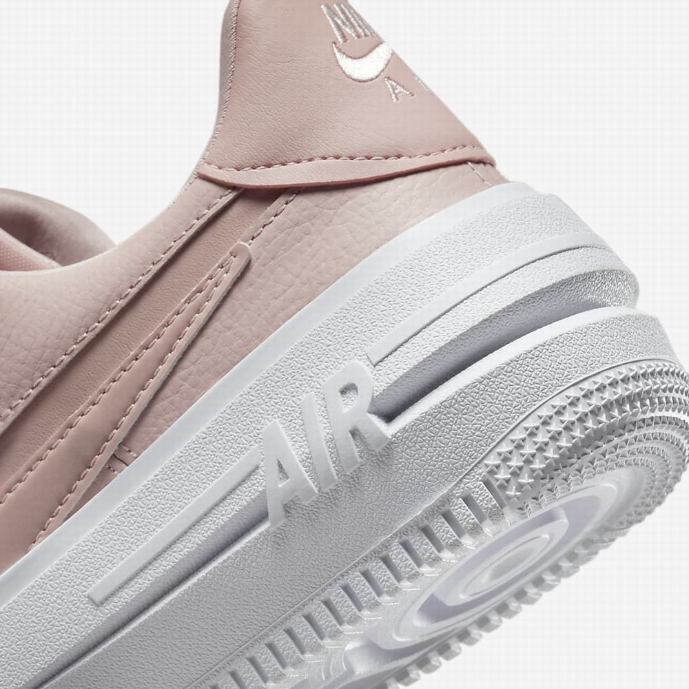 Nike Air Force 1 PLT.AF.ORM Női Utcai Cipő Rózsaszín Fehér Világos Rózsaszín | NI3205-W09