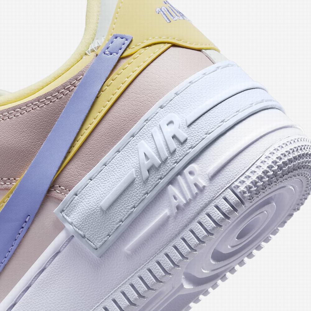 Nike Air Force 1 Shadow Női Utcai Cipő Világos Rózsaszín Citrom Világoskék | NI6974-W53