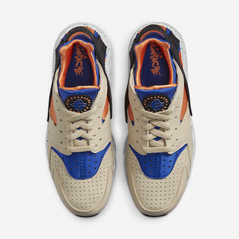 Nike Air Huarache Férfi Utcai Cipő Barna Fekete Királykék | NI2561-K29