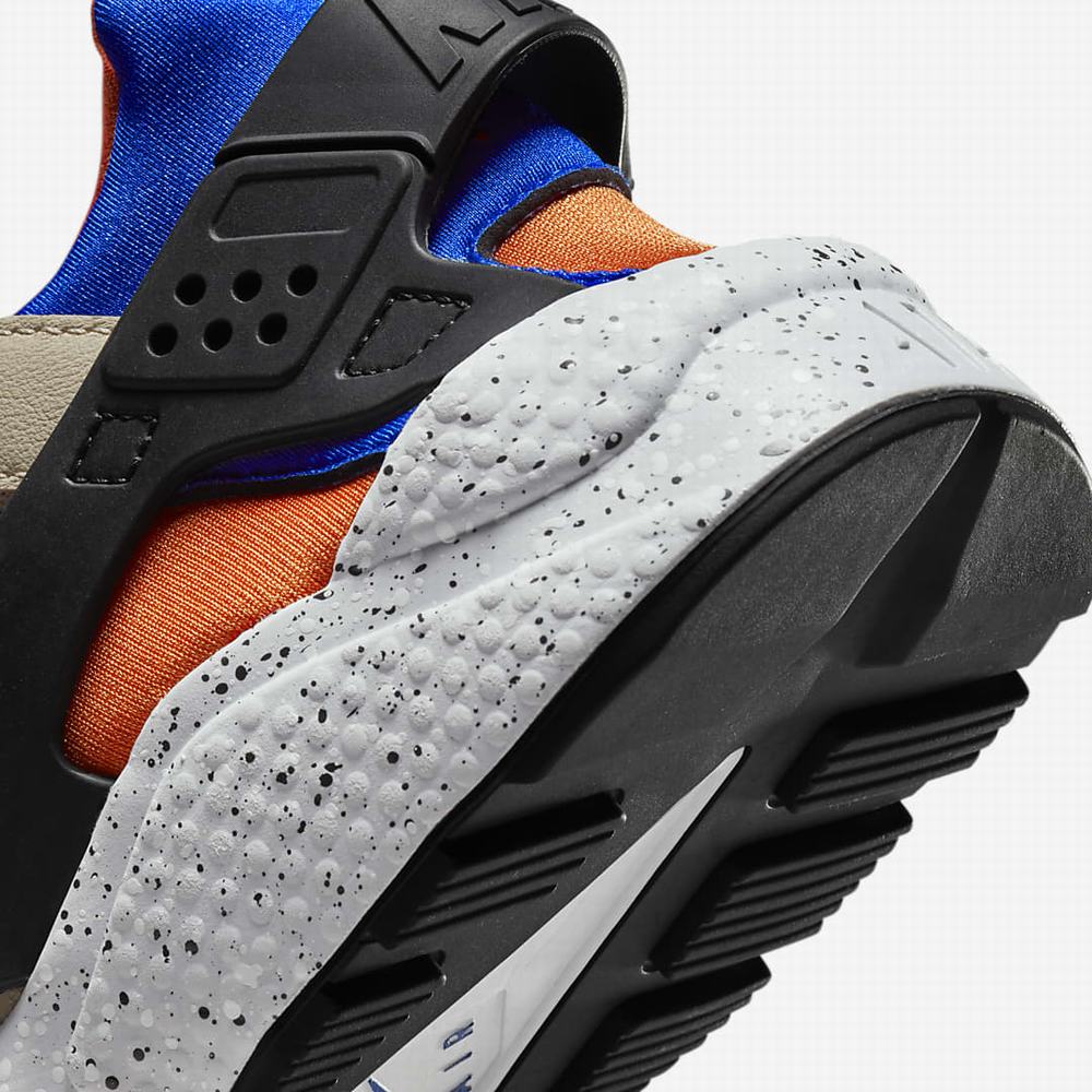 Nike Air Huarache Férfi Utcai Cipő Barna Fekete Királykék | NI2561-K29