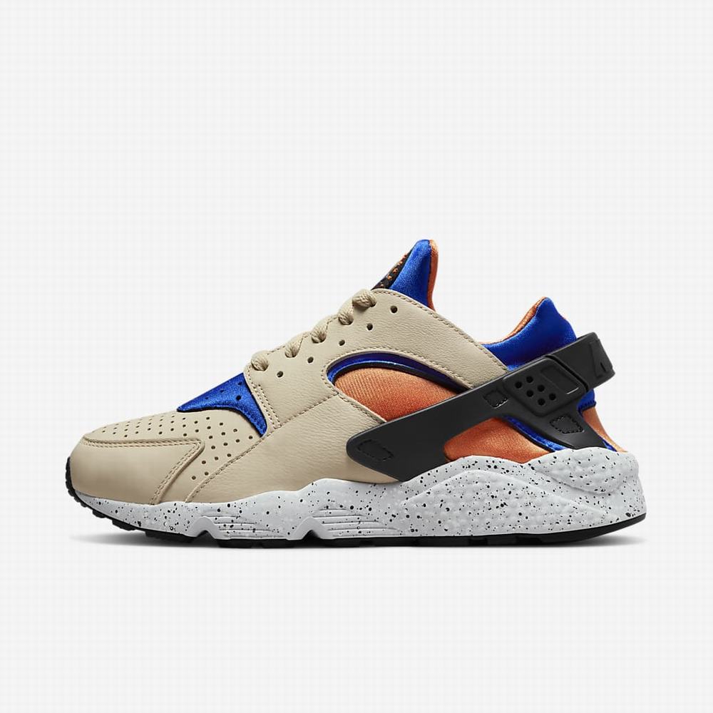 Nike Air Huarache Férfi Utcai Cipő Barna Fekete Királykék | NI2561-K29