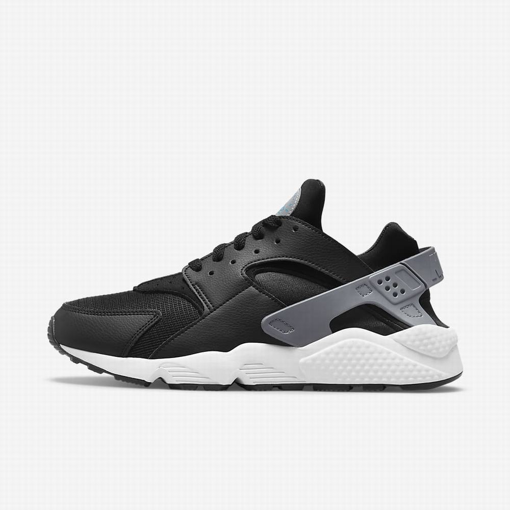 Nike Air Huarache J22 Férfi Utcai Cipő Fekete Szürke Fehér | NI0415-H24
