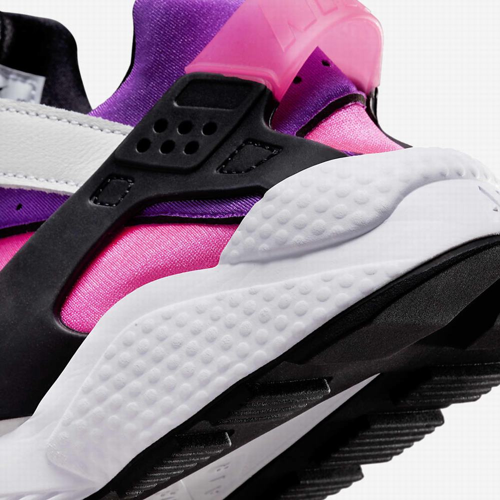 Nike Air Huarache Női Utcai Cipő Fekete Sötétszürke Fekete | NI0748-A87