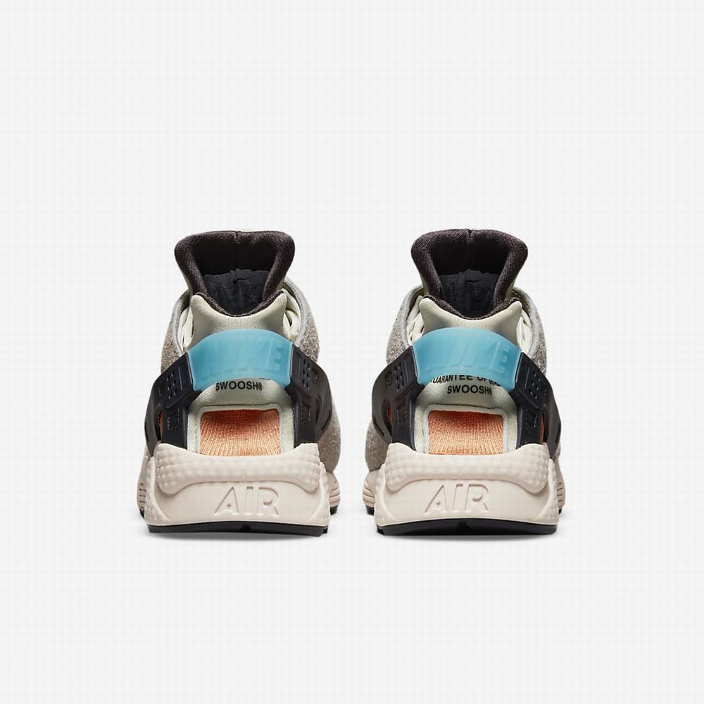 Nike Air Huarache Női Utcai Cipő Khaki Barna Kék | NI9815-N47