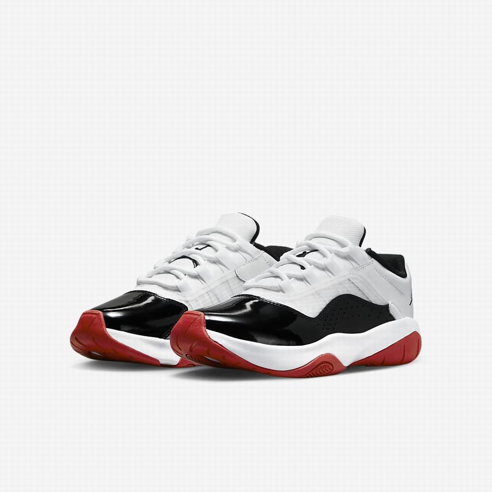 Nike Air Jordan 11 CMFT Low Gyerek Jordan Cipő Fehér Piros Fekete | NI3021-V16