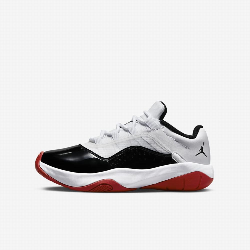 Nike Air Jordan 11 CMFT Low Gyerek Jordan Cipő Fehér Piros Fekete | NI3021-V16