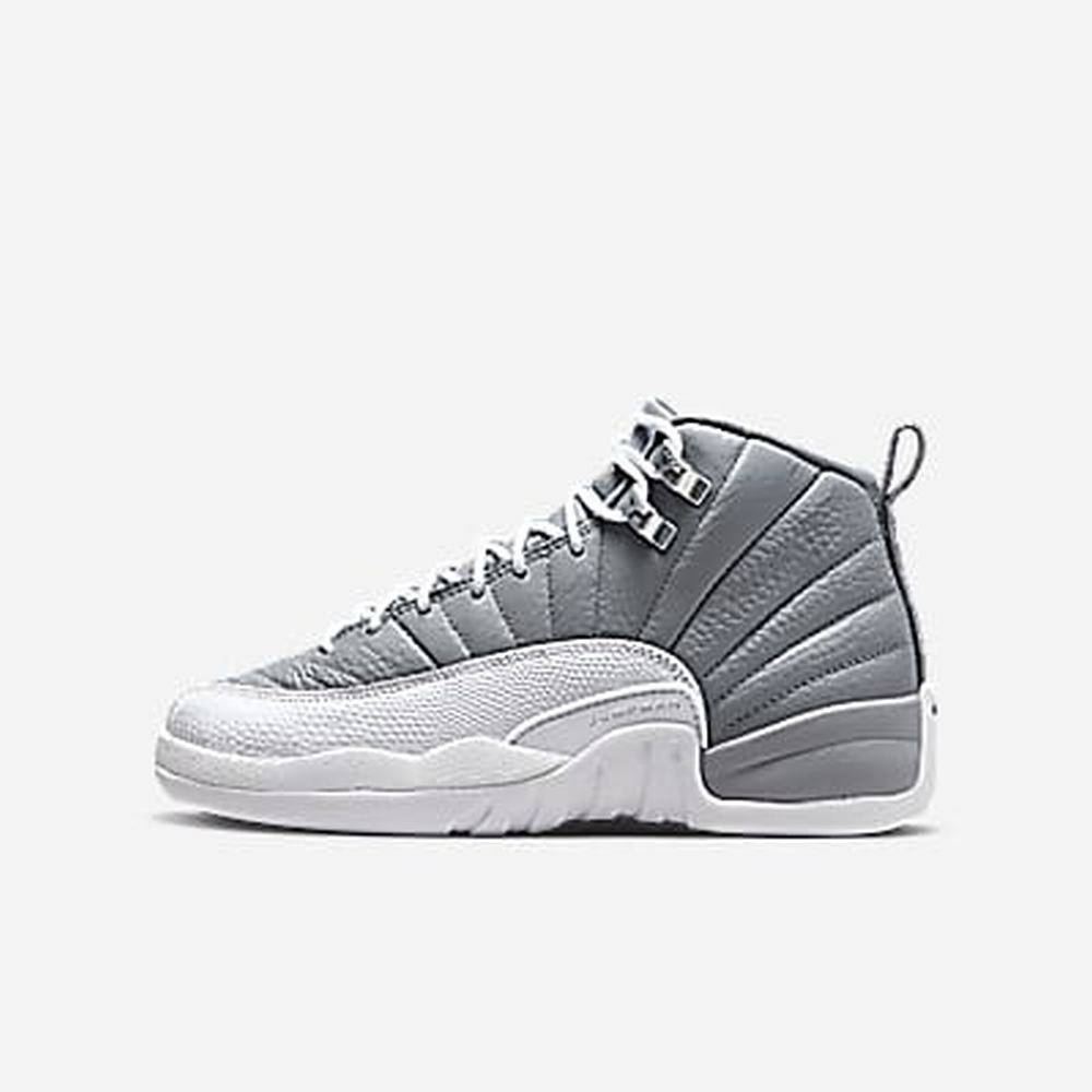 Nike Air Jordan 12 Retro Gyerek Utcai Cipő Szürke Fehér | NI1348-X47
