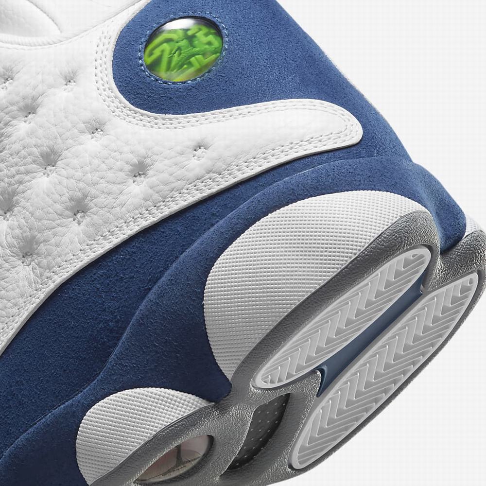Nike Air Jordan 13 Retro Férfi Utcai Cipő Fehér Kék Világos Szürke Piros | NI9378-L76
