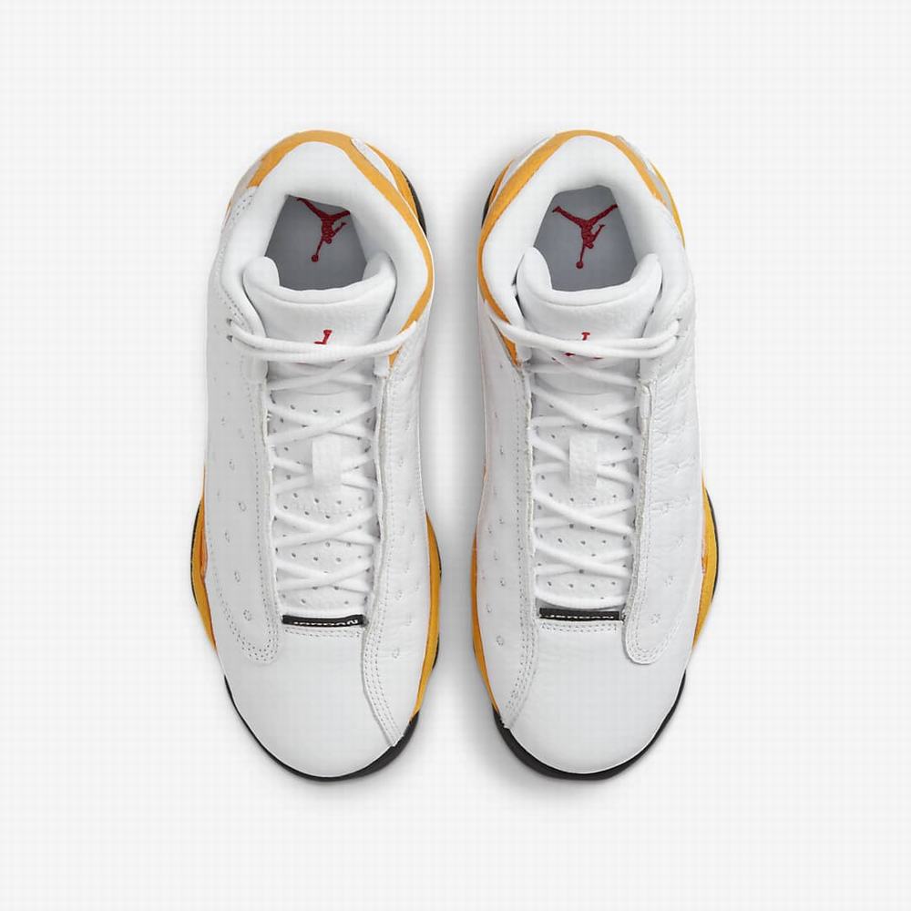 Nike Air Jordan 13 Retro Gyerek Utcai Cipő Fehér Fekete Piros | NI7432-N01