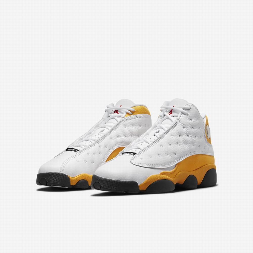 Nike Air Jordan 13 Retro Gyerek Utcai Cipő Fehér Fekete Piros | NI7432-N01