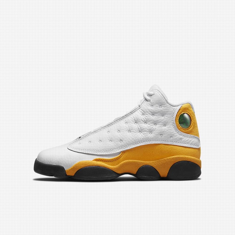 Nike Air Jordan 13 Retro Gyerek Utcai Cipő Fehér Fekete Piros | NI7432-N01