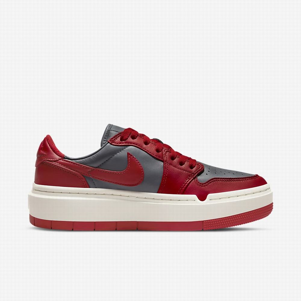Nike Air Jordan 1 Elevate Low Női Jordan Cipő Sötétszürke Piros | NI8016-Z79