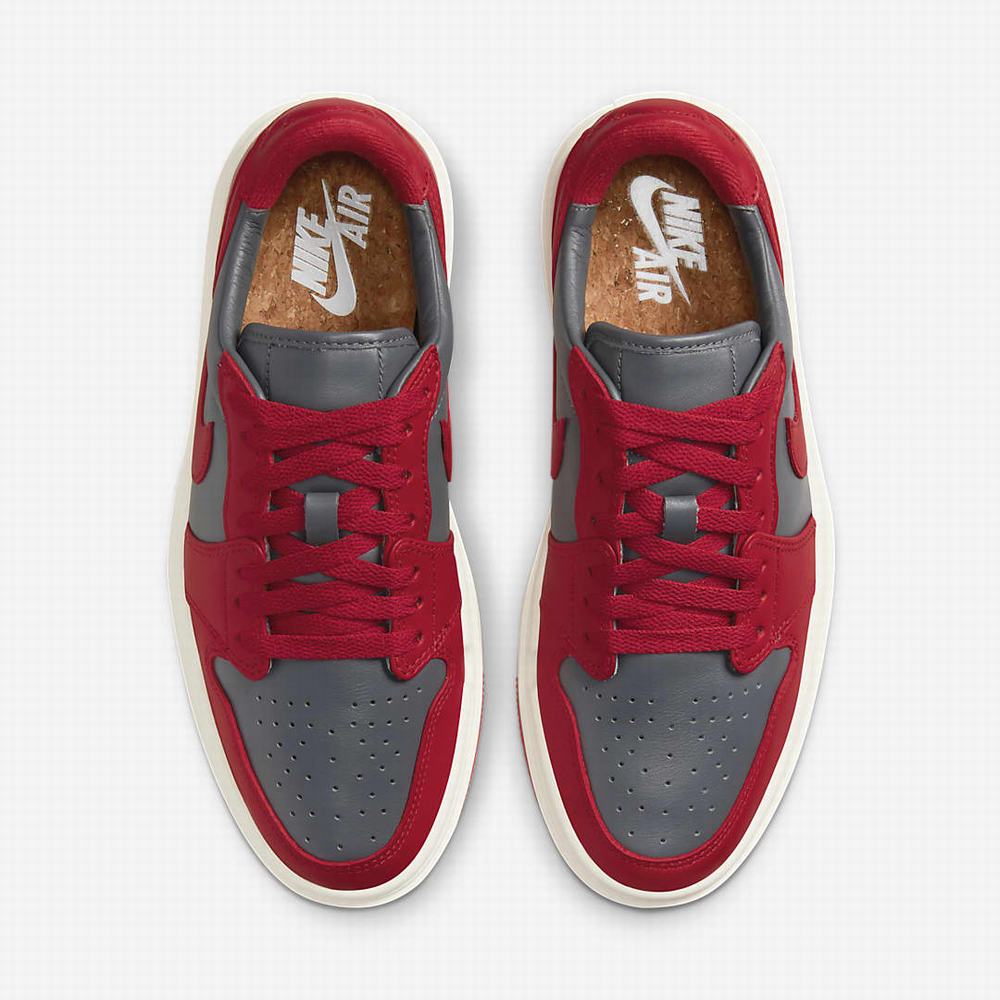 Nike Air Jordan 1 Elevate Low Női Jordan Cipő Sötétszürke Piros | NI8016-Z79