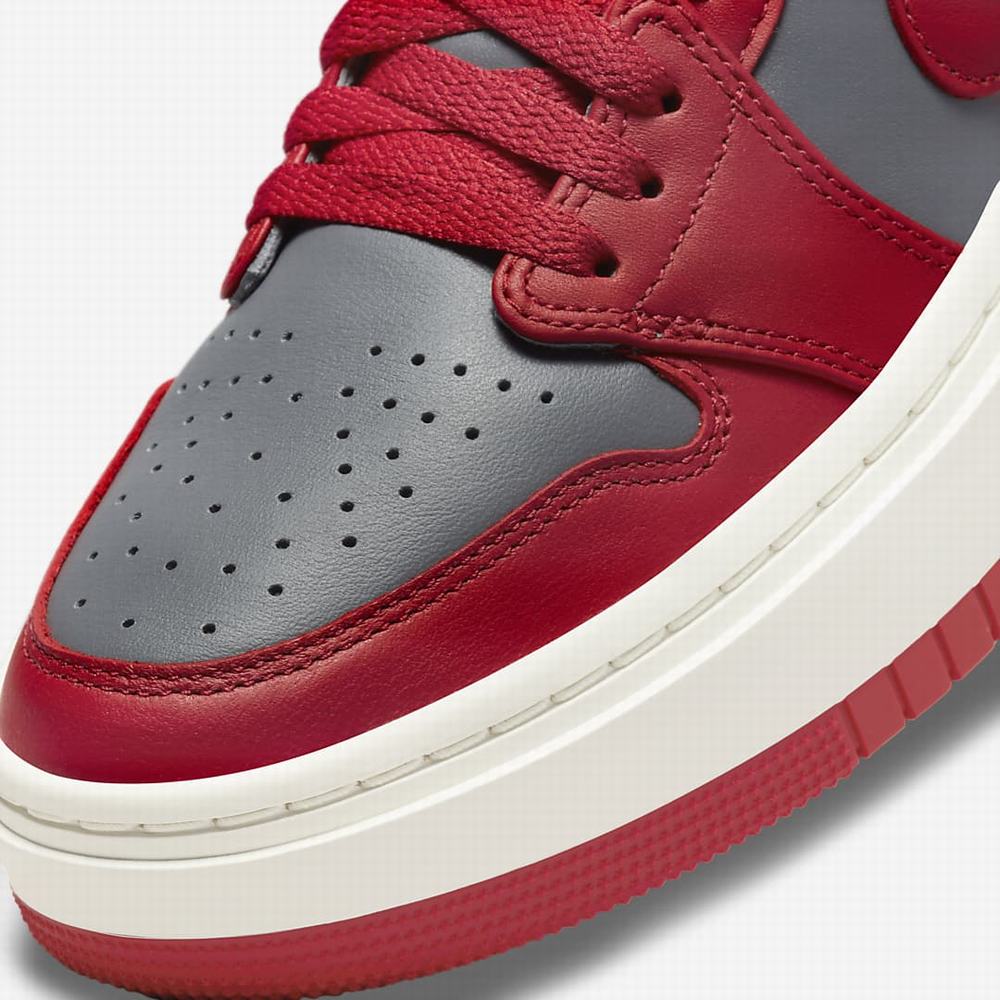 Nike Air Jordan 1 Elevate Low Női Jordan Cipő Sötétszürke Piros | NI8016-Z79