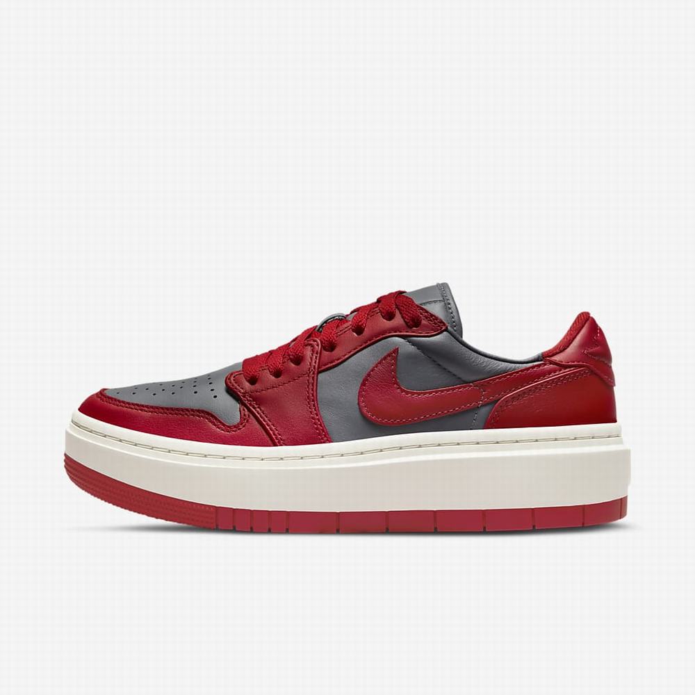 Nike Air Jordan 1 Elevate Low Női Jordan Cipő Sötétszürke Piros | NI8016-Z79