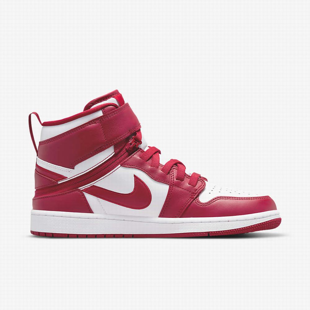 Nike Air Jordan 1 Hi FlyEase Férfi Jordan Cipő Piros Fehér | NI2867-D36