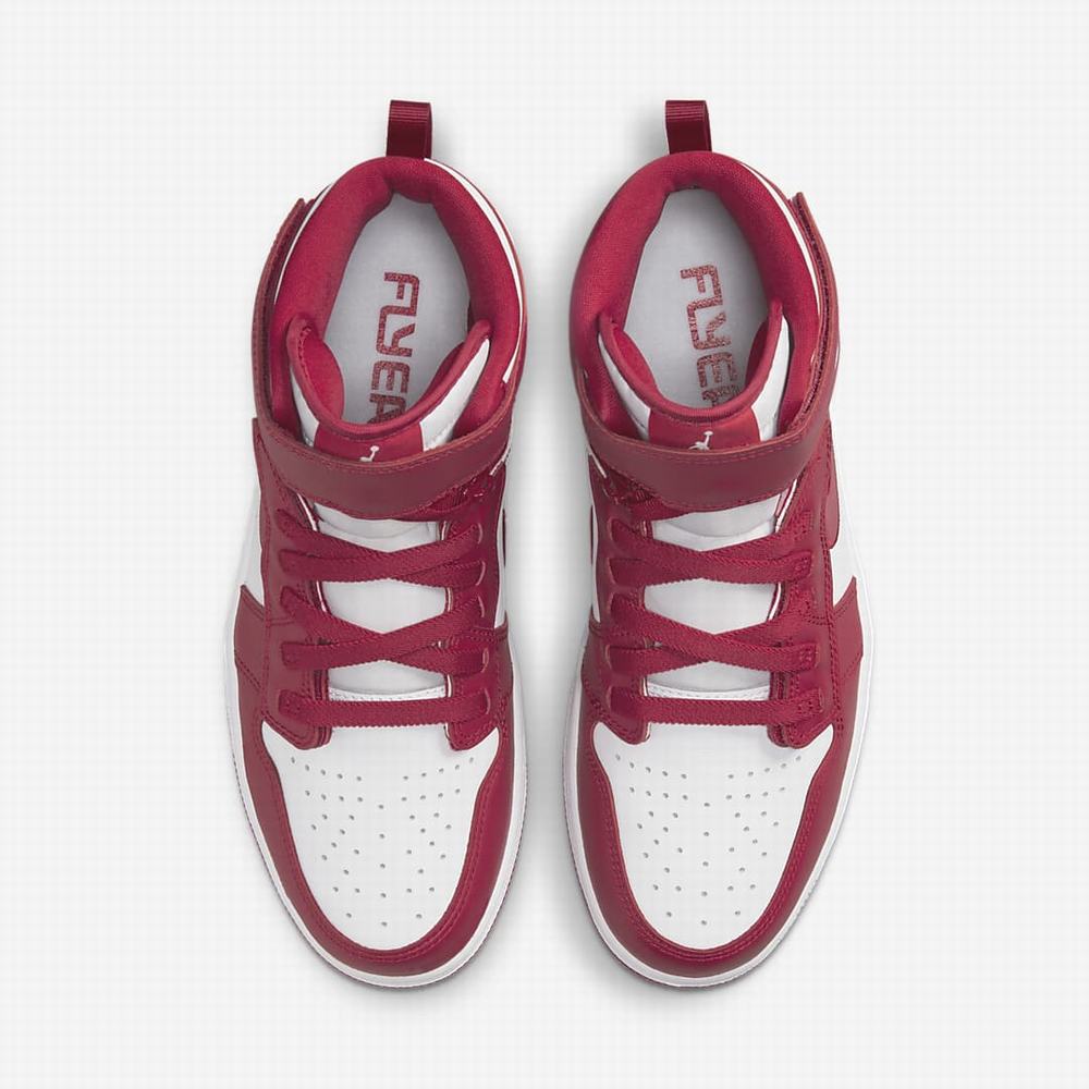 Nike Air Jordan 1 Hi FlyEase Férfi Jordan Cipő Piros Fehér | NI2867-D36