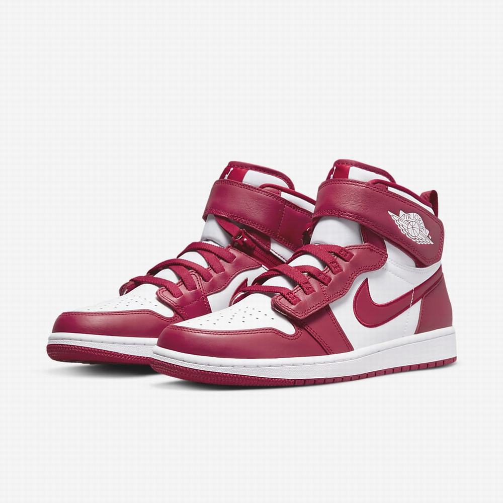 Nike Air Jordan 1 Hi FlyEase Férfi Jordan Cipő Piros Fehér | NI2867-D36
