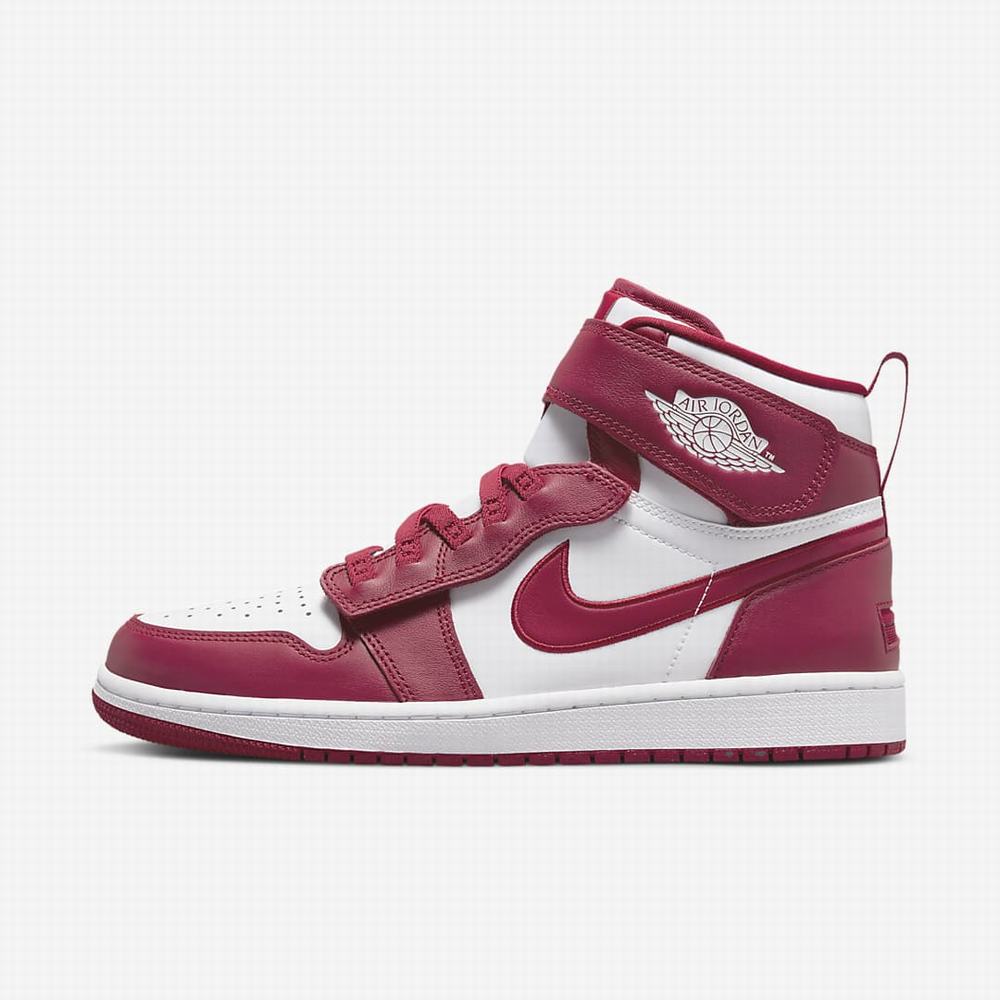 Nike Air Jordan 1 Hi FlyEase Férfi Jordan Cipő Piros Fehér | NI2867-D36