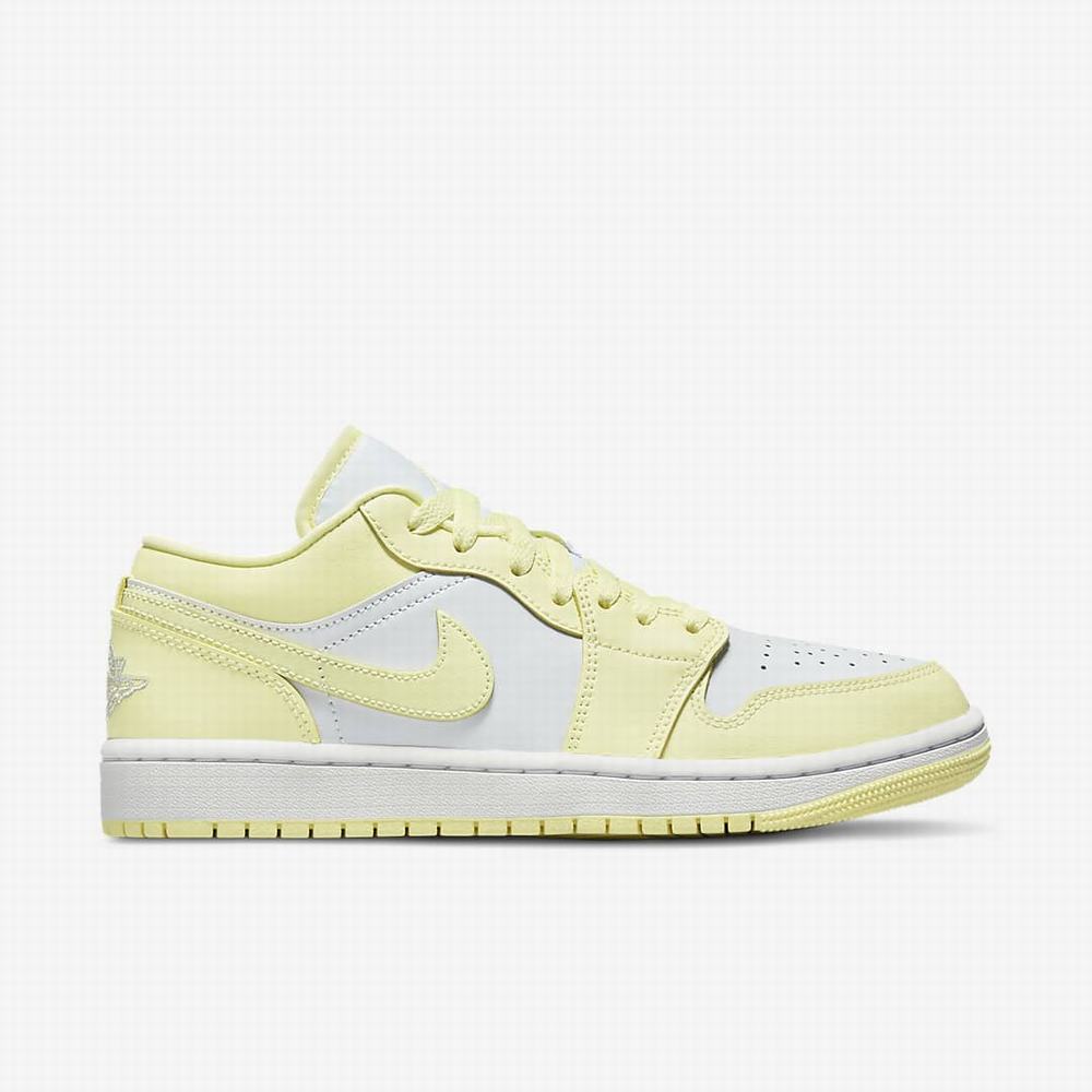 Nike Air Jordan 1 Low Női Utcai Cipő Platina Fehér | NI4785-W79