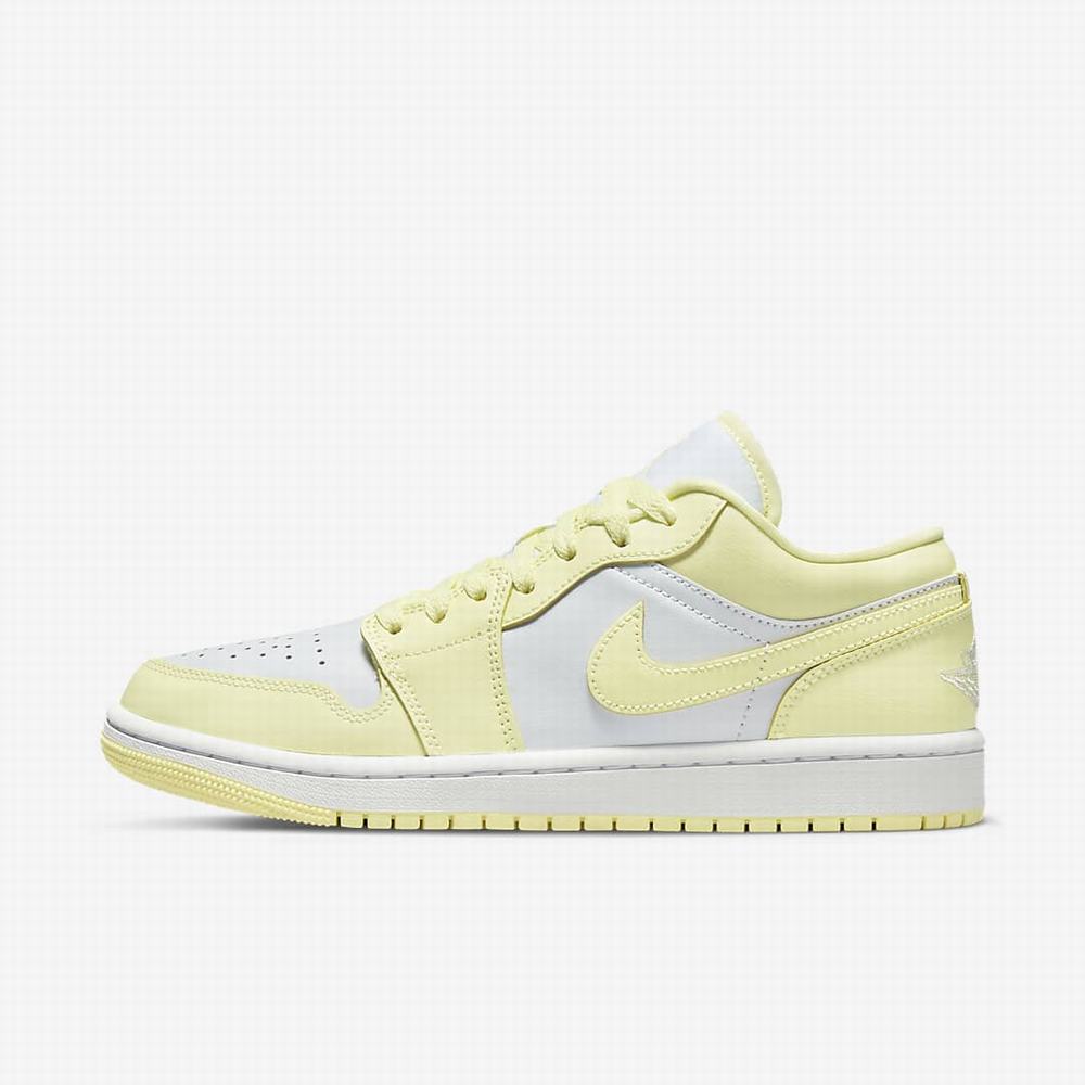 Nike Air Jordan 1 Low Női Utcai Cipő Platina Fehér | NI4785-W79