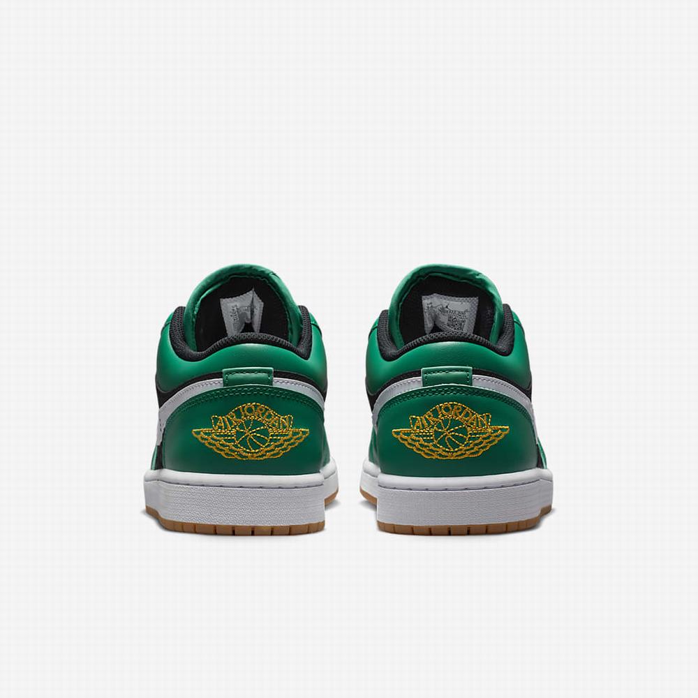 Nike Air Jordan 1 Low SE Férfi Utcai Cipő Zöld Fekete Piros | NI4307-Z28