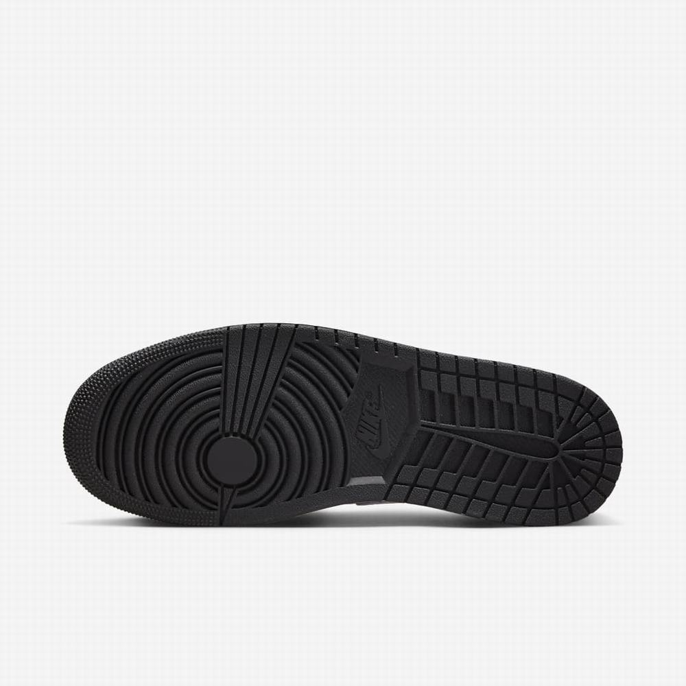 Nike Air Jordan 1 Mid Férfi Jordan Cipő Sötétfehér Fekete | NI7184-E26