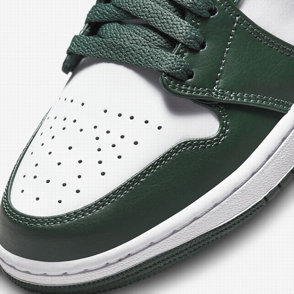 Nike Air Jordan 1 Mid Férfi Utcai Cipő Zöld Fehér | NI7681-X01