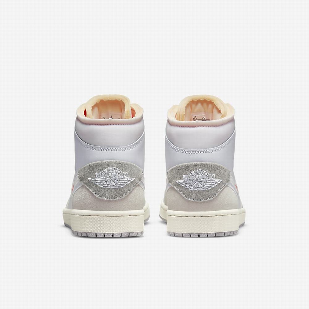 Nike Air Jordan 1 Mid SE Craft Férfi Jordan Cipő Fehér Szürke | NI4572-N74