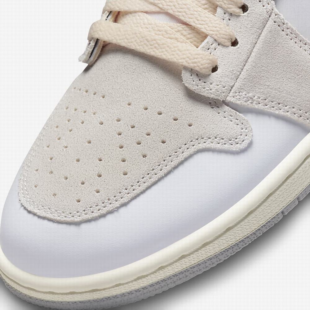 Nike Air Jordan 1 Mid SE Craft Férfi Jordan Cipő Fehér Szürke | NI4572-N74