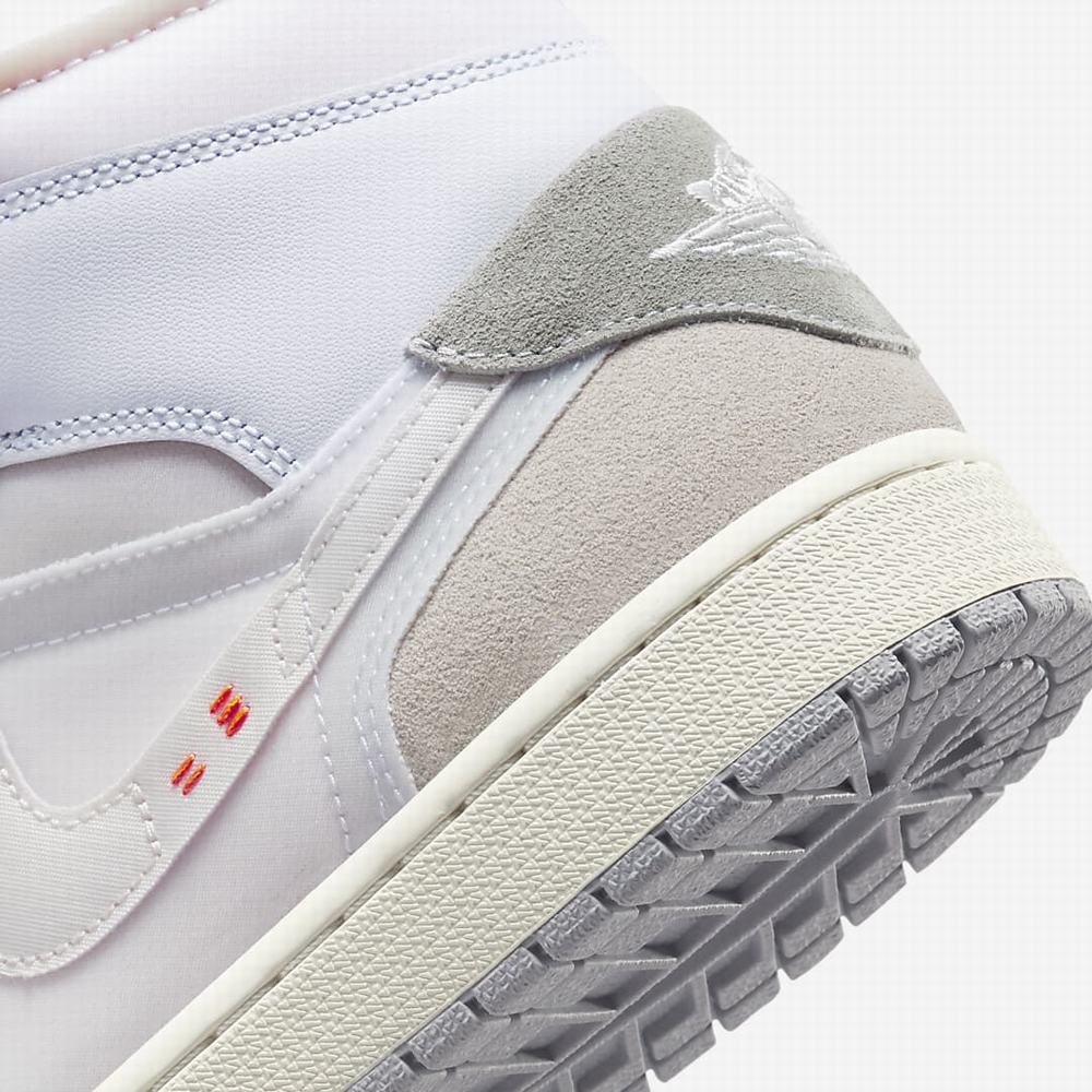 Nike Air Jordan 1 Mid SE Craft Férfi Jordan Cipő Fehér Szürke | NI4572-N74