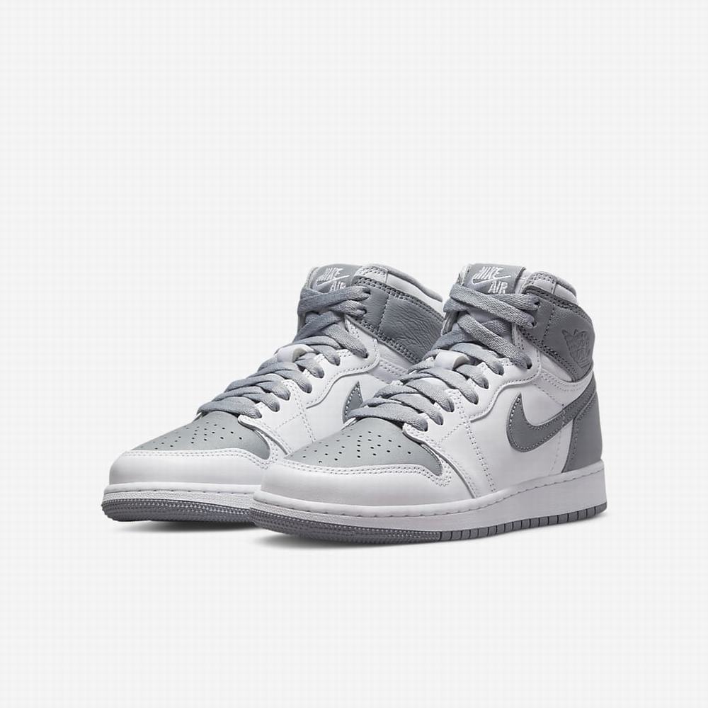Nike Air Jordan 1 Retro High OG Gyerek Jordan Cipő Fehér | NI7258-R02