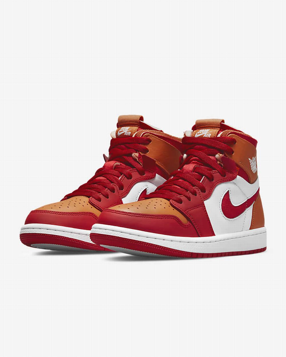 Nike Air Jordan 1 Zoom Air Kényelem Női Jordan Cipő Narancssárga Piros | NI9238-H42