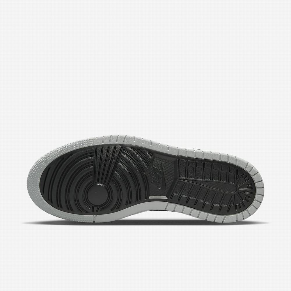 Nike Air Jordan 1 Zoom CMFT Férfi Magasszárú Cipő Fekete Világos Szürke Fehér | NI9137-N01